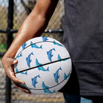Watercolor Dolphin Pattern Print Basketball