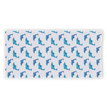 Watercolor Dolphin Pattern Print Beach Towel