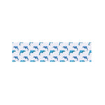 Watercolor Dolphin Pattern Print Bed Runner
