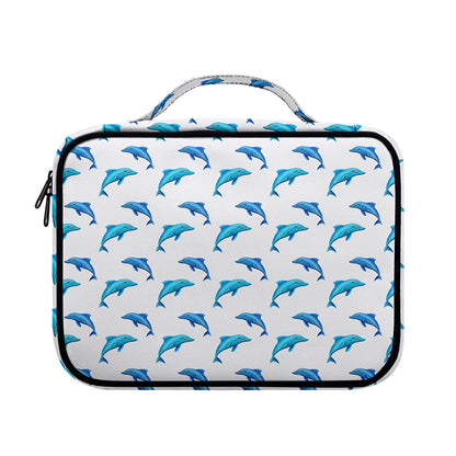 Watercolor Dolphin Pattern Print Briefcase Bible Bag
