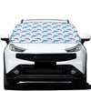 Watercolor Dolphin Pattern Print Car Windshield Snow Cover