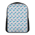 Watercolor Dolphin Pattern Print Casual Backpack