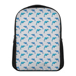 Watercolor Dolphin Pattern Print Casual Backpack