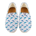 Watercolor Dolphin Pattern Print Casual Shoes