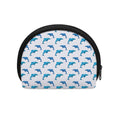 Watercolor Dolphin Pattern Print Coin Purse