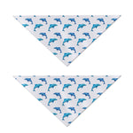 Watercolor Dolphin Pattern Print Dog Bandana