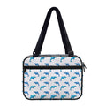 Watercolor Dolphin Pattern Print Double Strap Bible Bag