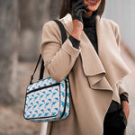Watercolor Dolphin Pattern Print Double Strap Bible Bag