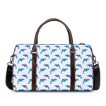 Watercolor Dolphin Pattern Print Duffle Bag