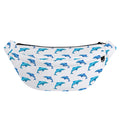 Watercolor Dolphin Pattern Print Fanny Pack