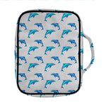 Watercolor Dolphin Pattern Print Front Pocket Bible Bag