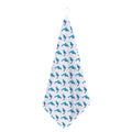 Watercolor Dolphin Pattern Print Hand Towel