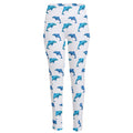 Watercolor Dolphin Pattern Print High-Waisted Pocket Leggings