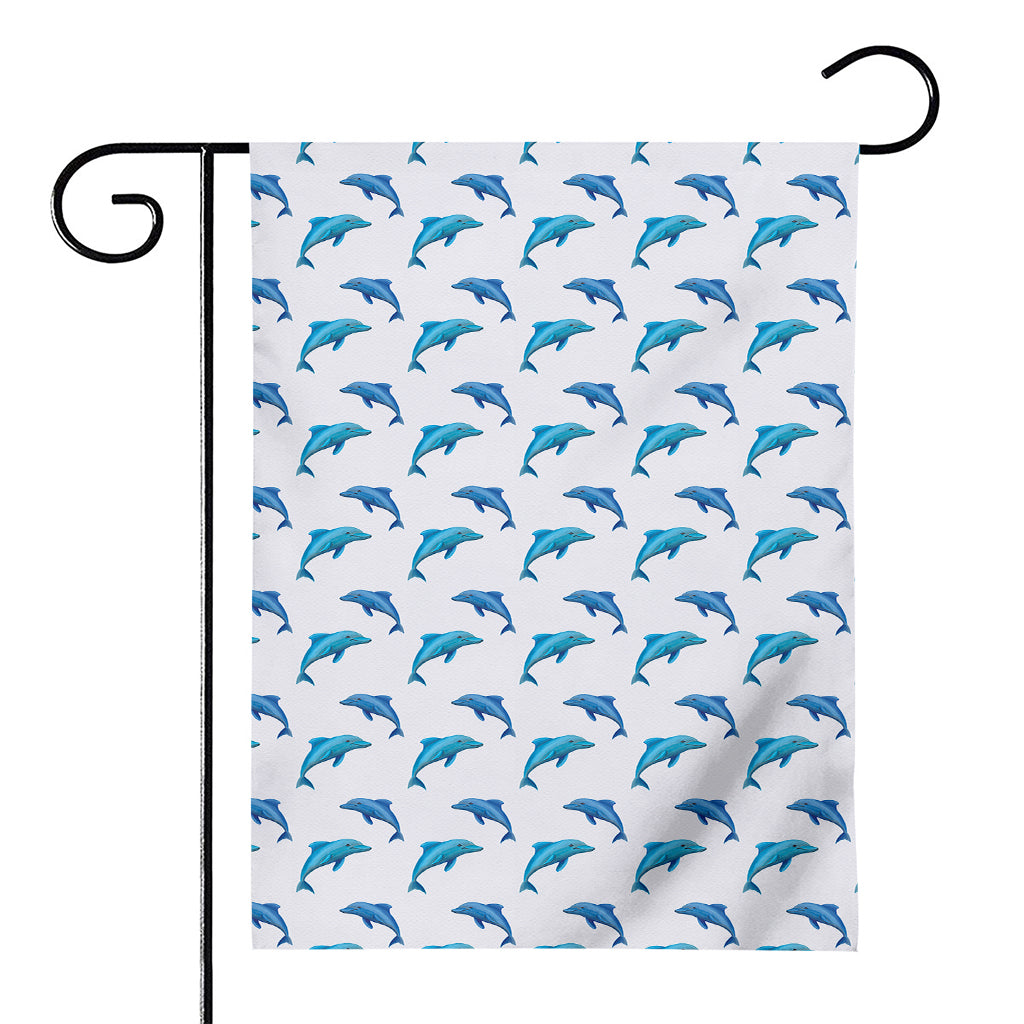 Watercolor Dolphin Pattern Print House Flag