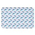 Watercolor Dolphin Pattern Print Indoor Door Mat