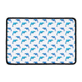Watercolor Dolphin Pattern Print Kitchen Mat