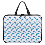 Watercolor Dolphin Pattern Print Laptop Sleeve With Handle