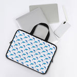 Watercolor Dolphin Pattern Print Laptop Sleeve With Handle