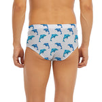 Watercolor Dolphin Pattern Print Men's Briefs