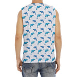 Watercolor Dolphin Pattern Print Men's Fitness Tank Top