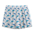 Watercolor Dolphin Pattern Print Mesh Shorts