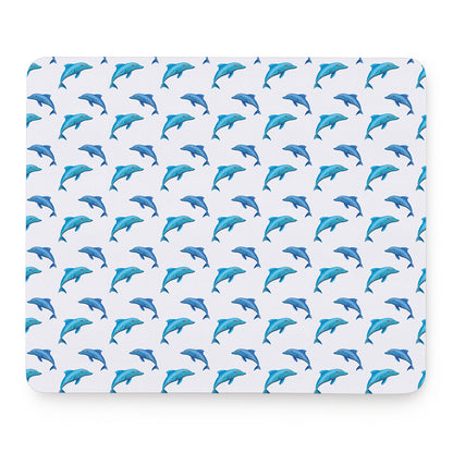 Watercolor Dolphin Pattern Print Mouse Pad