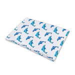 Watercolor Dolphin Pattern Print Pet Cooling Mat Cover