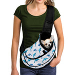 Watercolor Dolphin Pattern Print Pet Sling Carrier