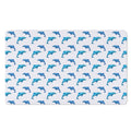 Watercolor Dolphin Pattern Print Polyester Doormat