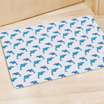 Watercolor Dolphin Pattern Print Polyester Doormat