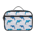 Watercolor Dolphin Pattern Print Portable Lunch Bag