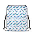 Watercolor Dolphin Pattern Print Rectangular Crossbody Bag