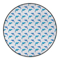 Watercolor Dolphin Pattern Print Round Floor Mat