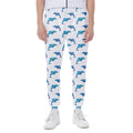 Watercolor Dolphin Pattern Print Joggers