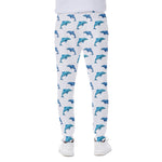 Watercolor Dolphin Pattern Print Scuba Joggers