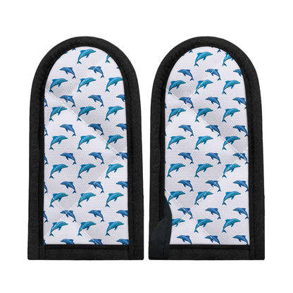 Watercolor Dolphin Pattern Print Skillet Handle Cover