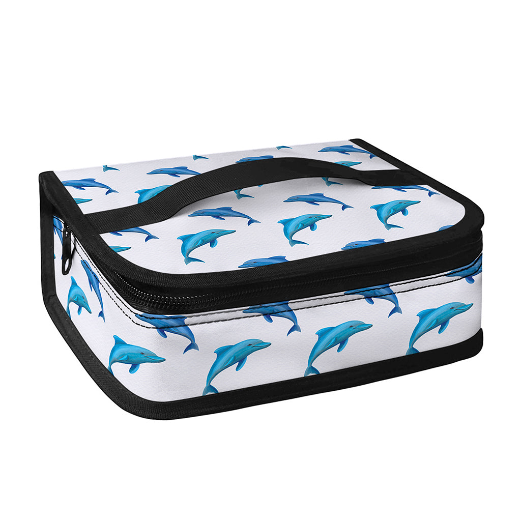 Watercolor Dolphin Pattern Print Small Lunch Bag