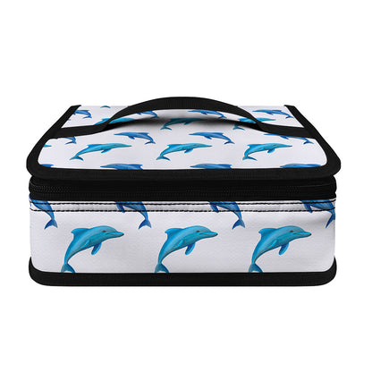 Watercolor Dolphin Pattern Print Small Lunch Bag