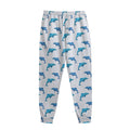Watercolor Dolphin Pattern Print Sweatpants