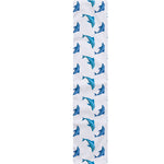 Watercolor Dolphin Pattern Print Table Runner