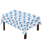 Watercolor Dolphin Pattern Print Tablecloth