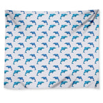 Watercolor Dolphin Pattern Print Tapestry