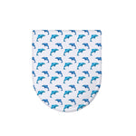 Watercolor Dolphin Pattern Print Toilet Lid Cover