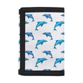 Watercolor Dolphin Pattern Print Trifold Wallet