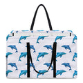Watercolor Dolphin Pattern Print Utility Tote Bag