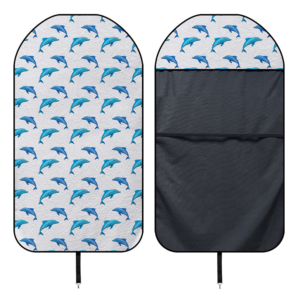 Watercolor Dolphin Pattern Print Waterproof Car Seat Cover