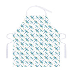 Watercolor Dragonfly Pattern Print Adjustable Apron