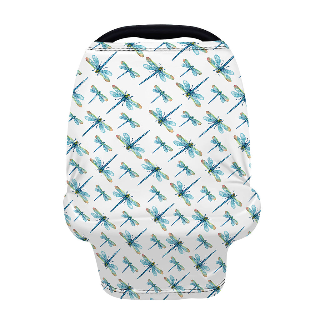 Watercolor Dragonfly Pattern Print Baby Seat Cover