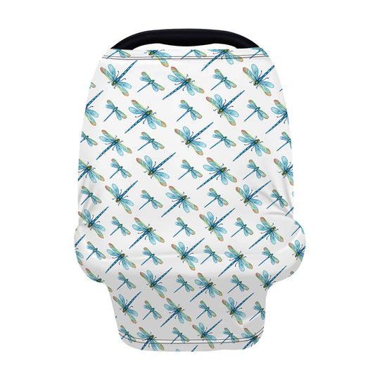 Watercolor Dragonfly Pattern Print Baby Seat Cover