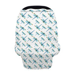 Watercolor Dragonfly Pattern Print Baby Seat Cover